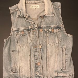 Madewell Denim Vest Size S